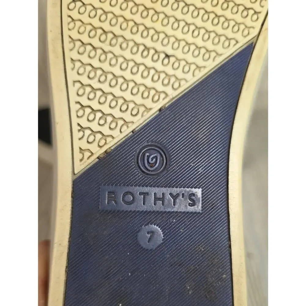 Rothy's Black The Original Slip-On Sneakers Womens Size 7